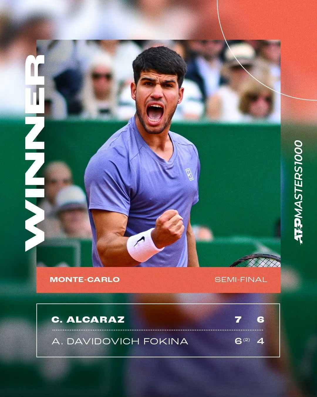 蒙特卡洛大师赛绝杀ATP总决赛,鲁德扛起全队 蒙特卡洛大师赛绝杀ATP总决赛,鲁德扛起全队